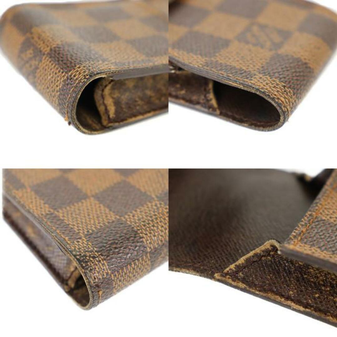 ルイヴィトン タバコケース エテュイ シガレット N63024  ダミエ エベヌ ブラウン LOUIS VUITTON  | シガレットケース ユニセックス たばこ ファッション 茶 ブランド小物 Bランク