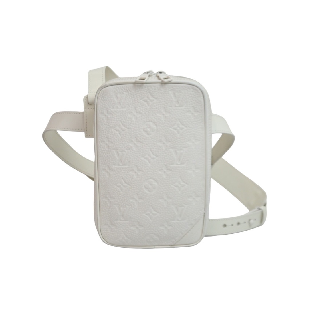 LOUIS VUITTON ルイヴィトン M53297 ユティリティ サイドバッグ カーフ POWDER WHITE WHITE トリヨン モノグラム CA5118  55691