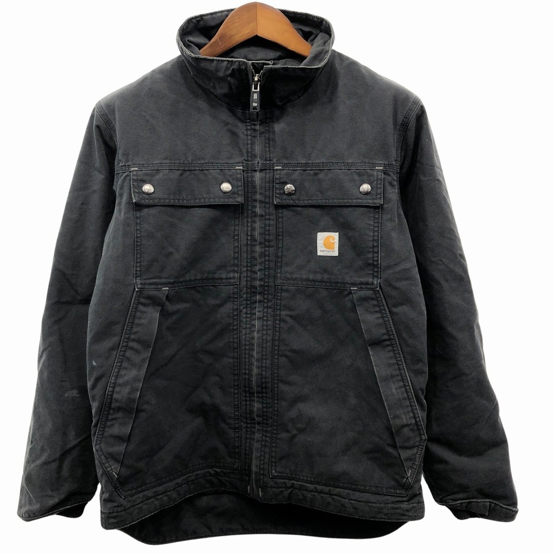 2000年代～ Carhartt カーハート トラディショナルコート ダック生地 ワークジャケット  アメカジ ブラック (メンズ S)   O8106