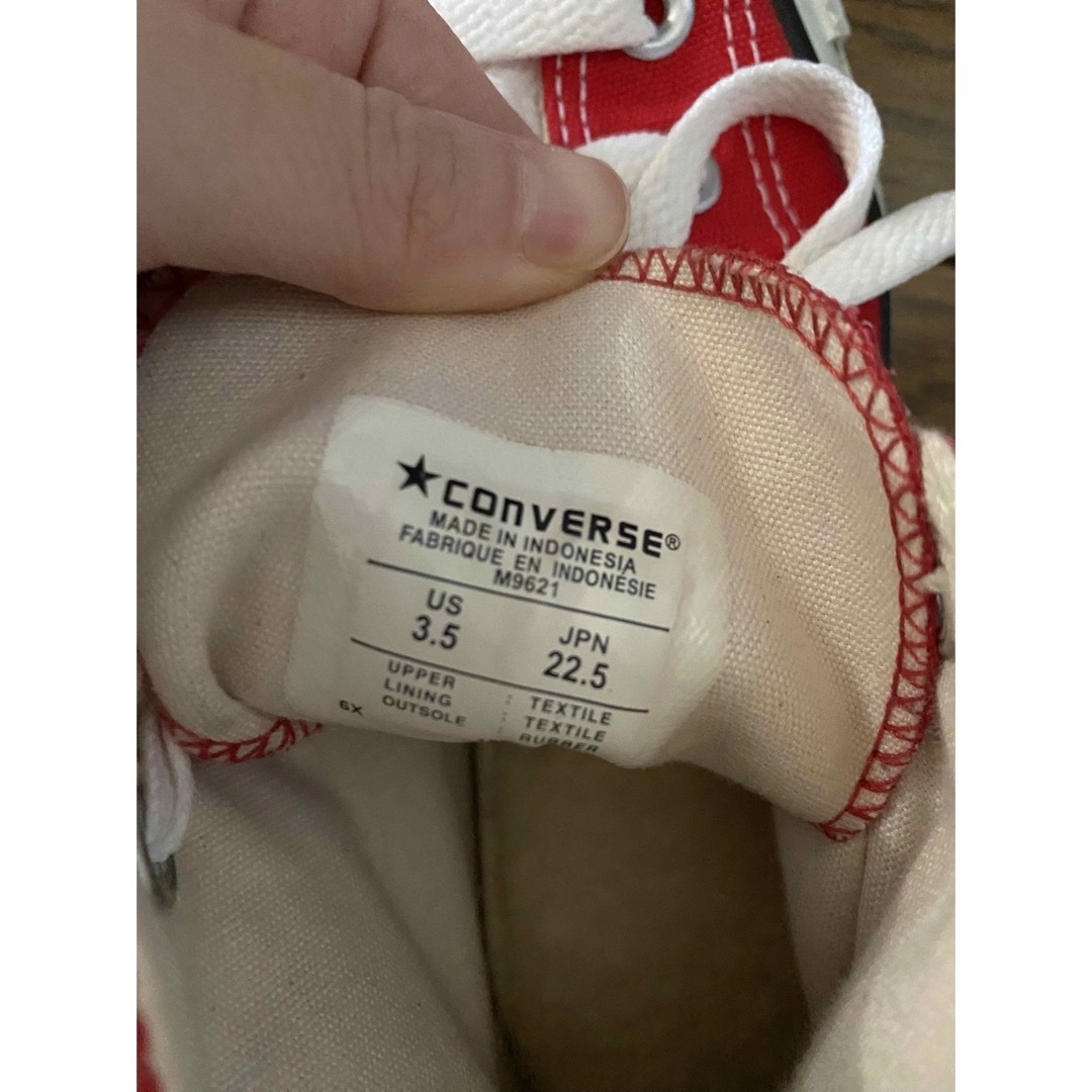 CONVERSE(コンバース)のコンバース ハイカット レッド　22.5 赤 レディースの靴/シューズ(スニーカー)の商品写真