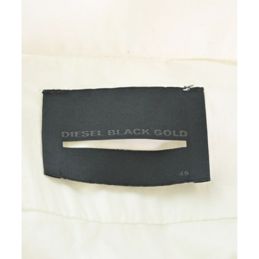 DIESEL BLACK GOLD(ディーゼルブラックゴールド)のDIESEL BLACK GOLD ドレスシャツ 46(M位) 白 【古着】【中古】 メンズのトップス(シャツ)の商品写真