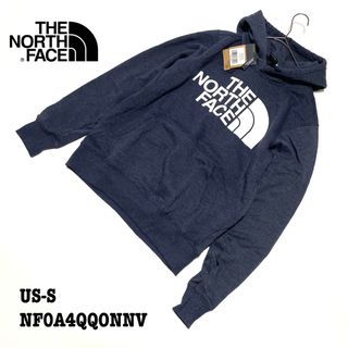 ノースフェイス スウェットパーカー S ネイビー系 THE NORTH FACE ロゴ メンズ   【230225】