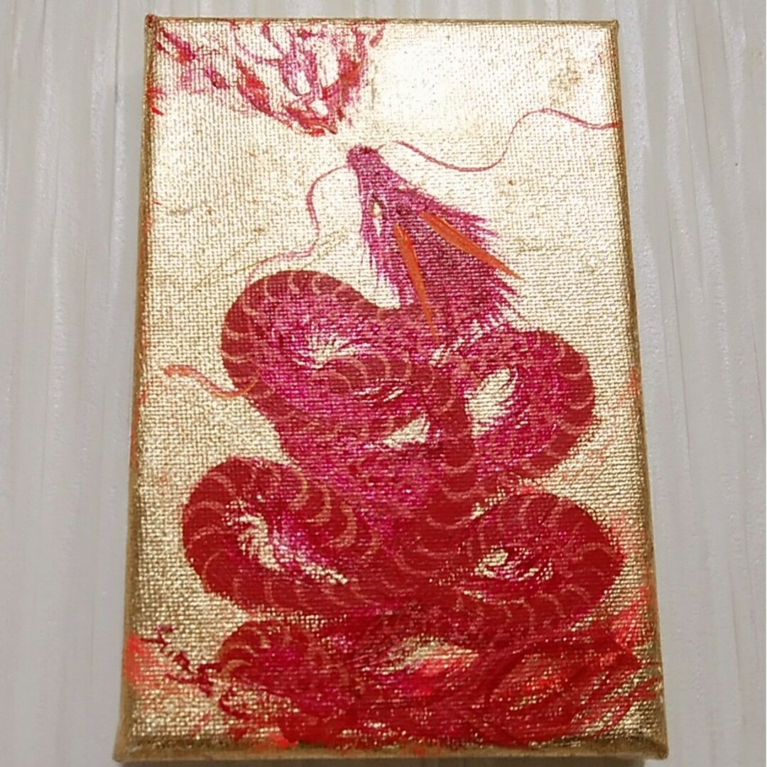 風水開運絵画＊神々の唱（うた）～赤龍～健康　子宝無病息災　炎龍　ウィルス撃退生命