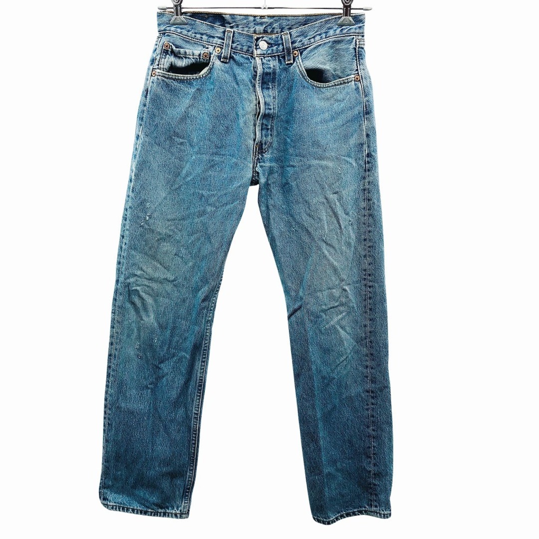 90年代 USA製 Levi's リーバイス 501 デニムパンツ ボタン裏刻印520 ボタンフライ ライトブルー (メンズ 32×30)   O8115