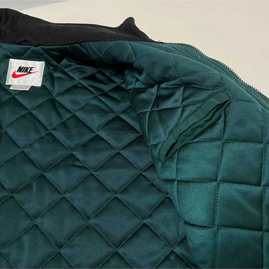 NIKE - 【レア品】NIKE グリーン 中綿ブルゾン L 白タグ 90s NIKE - 【レア品】NIKE グリーン 中綿ブルゾン L 白タグ 90s