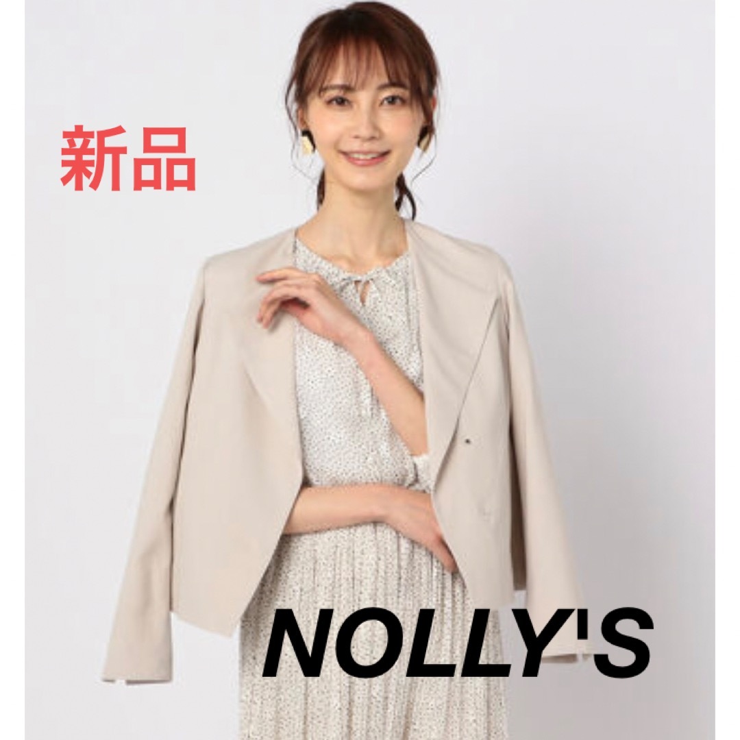 【NOLLY’S】ノーリーズ　レディース　強撚綿麻ツイルライトジャケット　新品