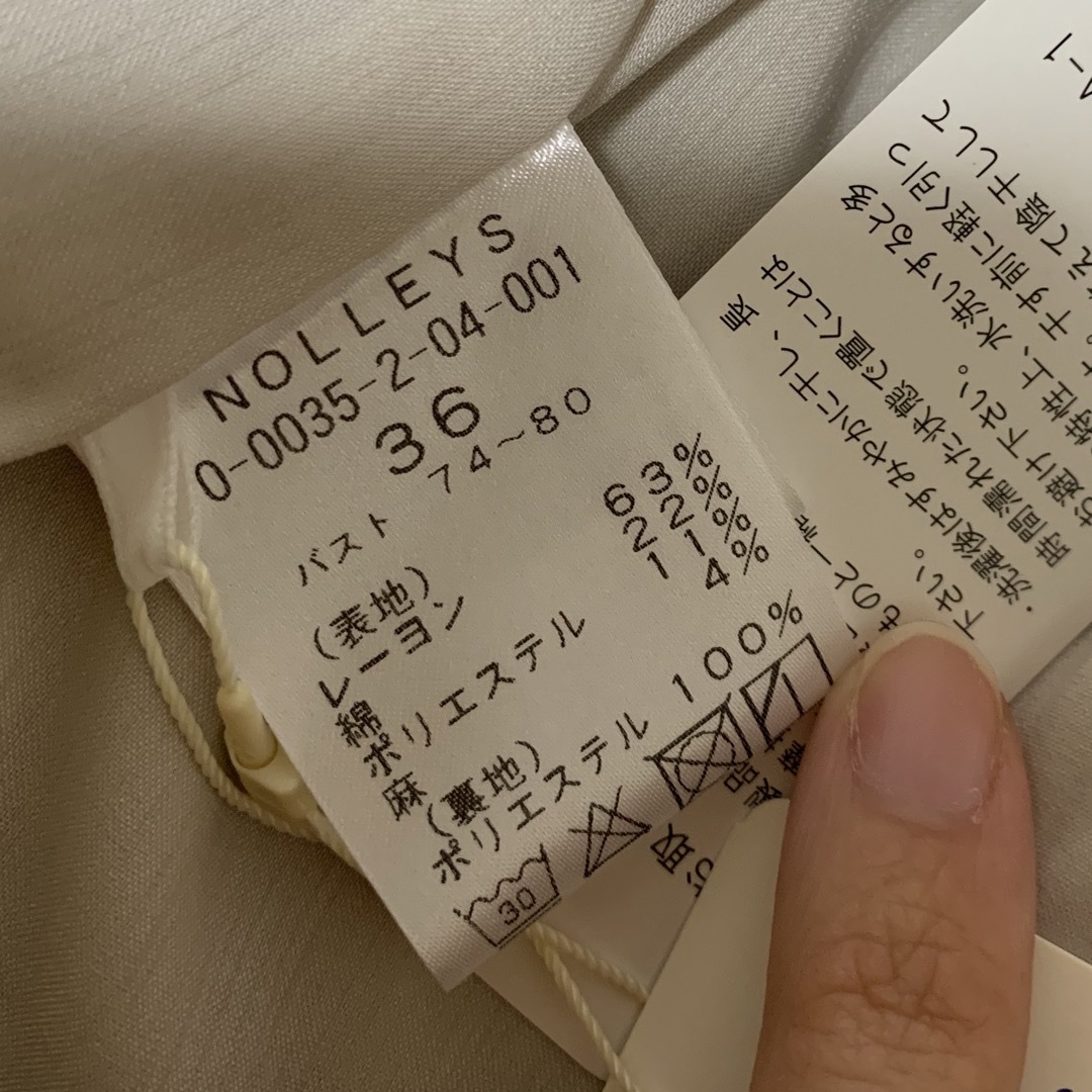 【NOLLY’S】ノーリーズ　レディース　強撚綿麻ツイルライトジャケット　新品 5