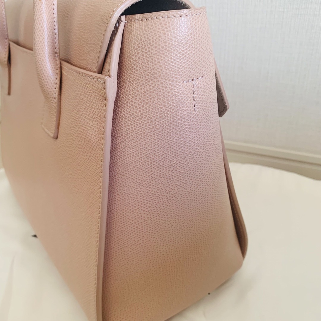 フルラ FURLA ピンク メトロポリス サッチェル レザー ハンドバッグ