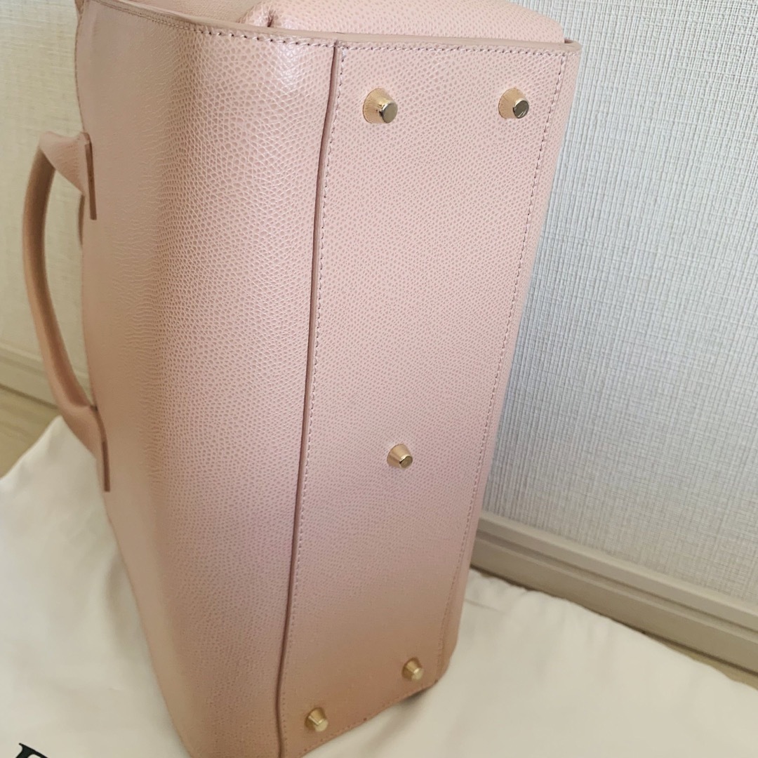 フルラ FURLA ピンク メトロポリス サッチェル レザー ハンドバッグ