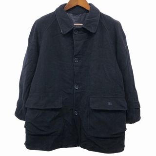 バーバリー(BURBERRY)のBURBERRY LONDON バーバリーロンドン ウールコート 防寒 ネイビー (メンズ M相当) 中古 古着 O8153(その他)