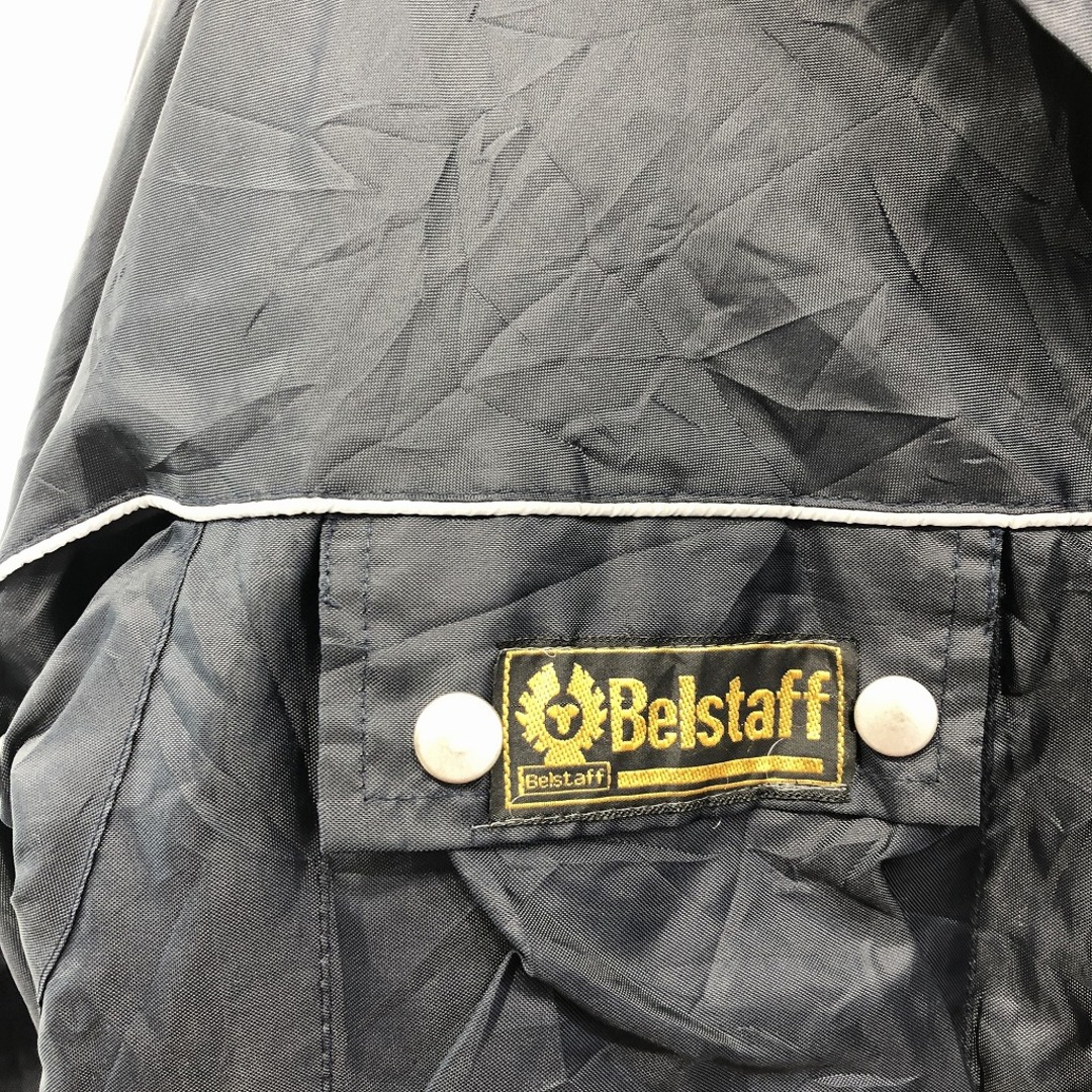 BELSTAFF(ベルスタッフ)のBelstaff ベルスタッフ ナイロンジャケット バイクウェア ユーロ  ヨーロッパ古着 ブラック (メンズ L) 中古 古着 O8168 メンズのジャケット/アウター(その他)の商品写真