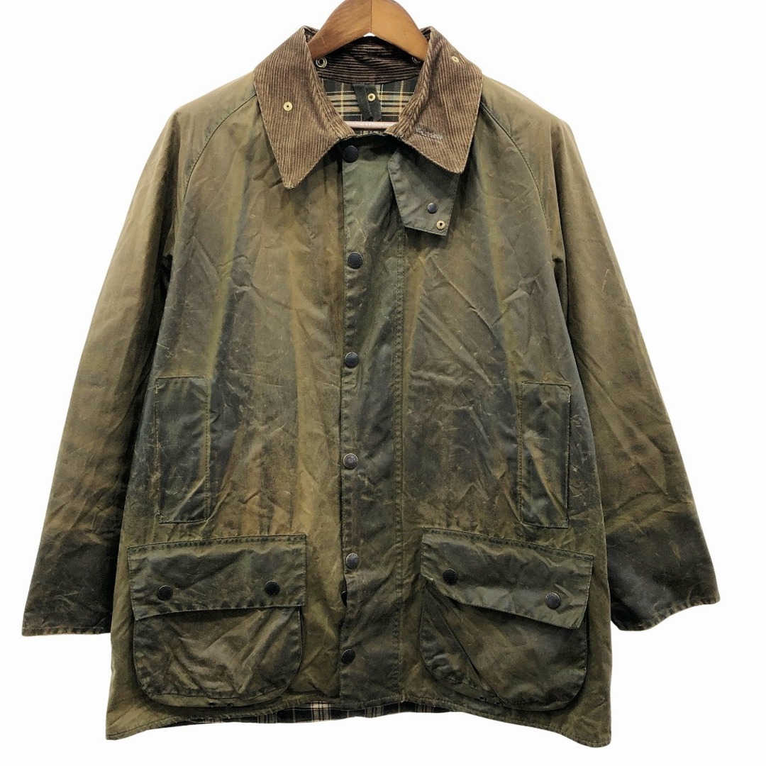 90年代 イングランド製 Barbour バブアー BEAUFORT オイルドジャケット ユーロ ヨーロッパ カーキ (メンズ C44/122CM)   O8169