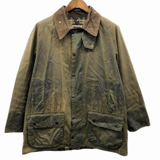 バーブァー(Barbour)の90年代 イングランド製 Barbour バブアー BEAUFORT オイルドジャケット ユーロ ヨーロッパ古着 カーキ (メンズ C44/122CM) 中古 古着 O8169(その他)