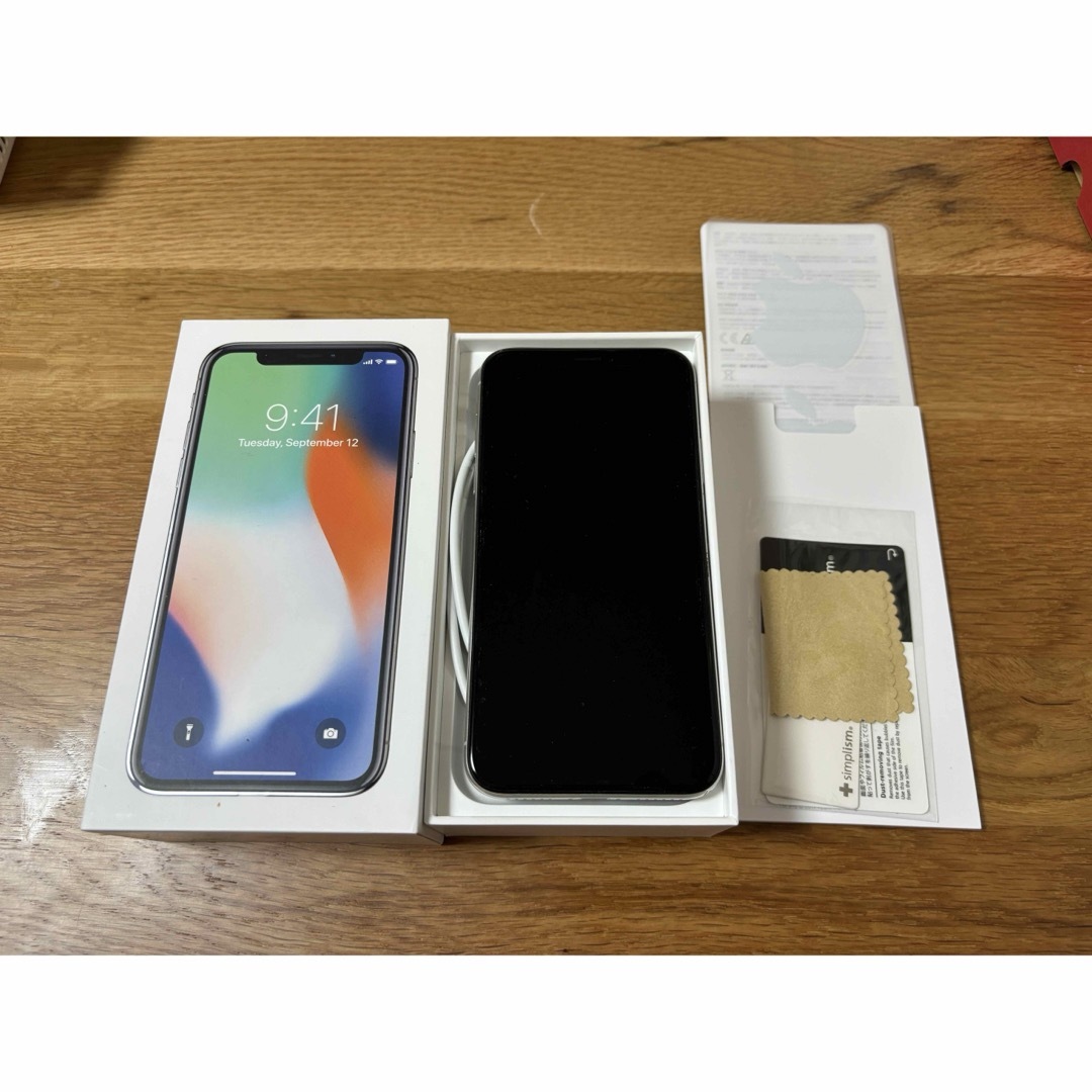 iPhone - Apple アップル iPhoneX 256GB シルバー MQC22J A Sの通販 by