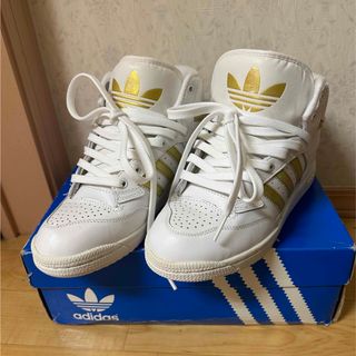 24.5cm ホワイト adidas スニーカー