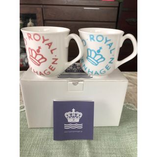 ロイヤルコペンハーゲン(ROYAL COPENHAGEN)の未使用／ ロイヤルコペンハーゲン  ニューシグネチャー マグカップ　ペア(グラス/カップ)