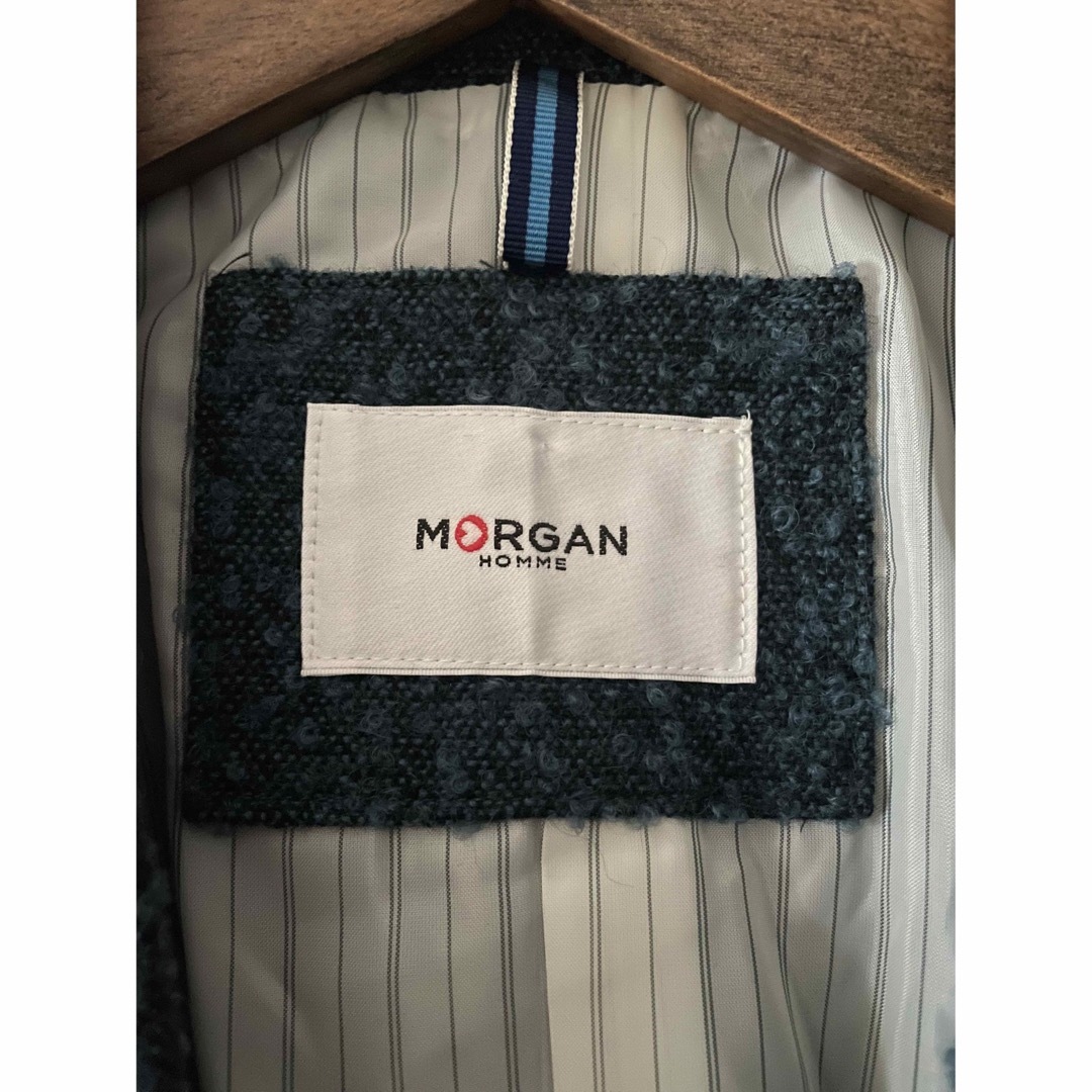 MORGAN HOMME(モルガンオム)のループツイードテーラードジャケット メンズのジャケット/アウター(テーラードジャケット)の商品写真