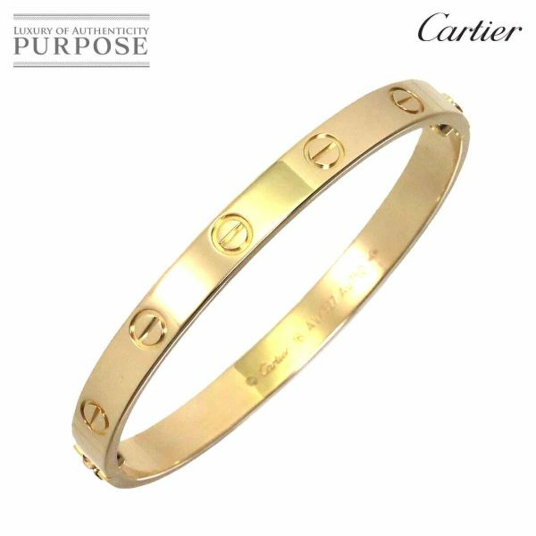 カルティエ Cartier ラブ ブレス #16 新型 K18 YG イエローゴールド 750 ブレスレット バングル VLP 90205236