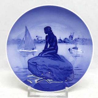 ロイヤルコペンハーゲン(ROYAL COPENHAGEN)のロイヤルコペンハーゲン 人魚 ミニプレート 1955年 プレート 冬の小さな人魚(食器)