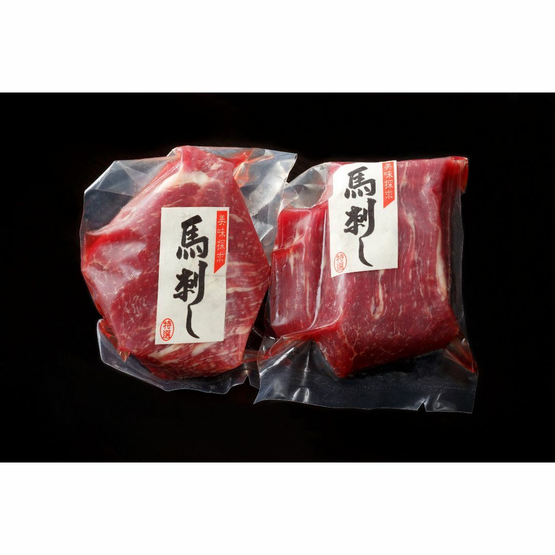 熊本県自家牧場産馬刺し特選赤身　240g 食品/飲料/酒の食品(肉)の商品写真