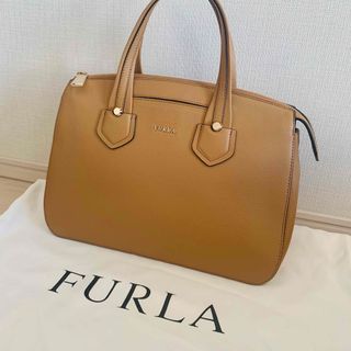 フルラ(Furla)のフルラ  レザーバッグ　ベージュ　ハンドバッグ　ショルダーバッグ  FURLA(ハンドバッグ)