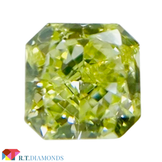 FANCY YELLOW GREEN 0.142ct SQ/RT2345/CGL(その他)