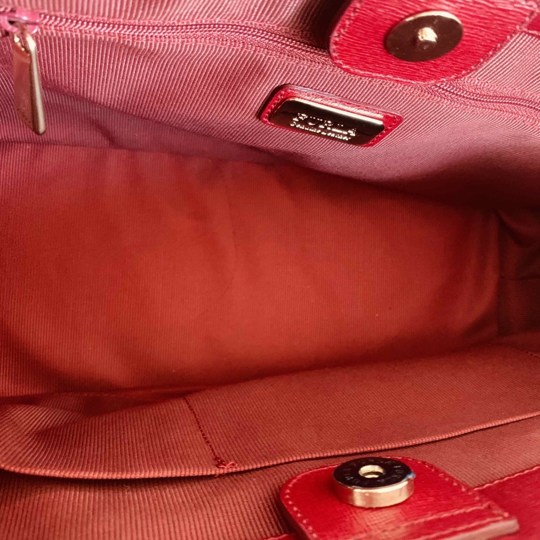 FURLA - フルラ FURLA 赤 レザーバッグ ハンドバッグ ショルダー FURLA - フルラ FURLA 赤 レザーバッグ ハンドバッグ ショルダー
