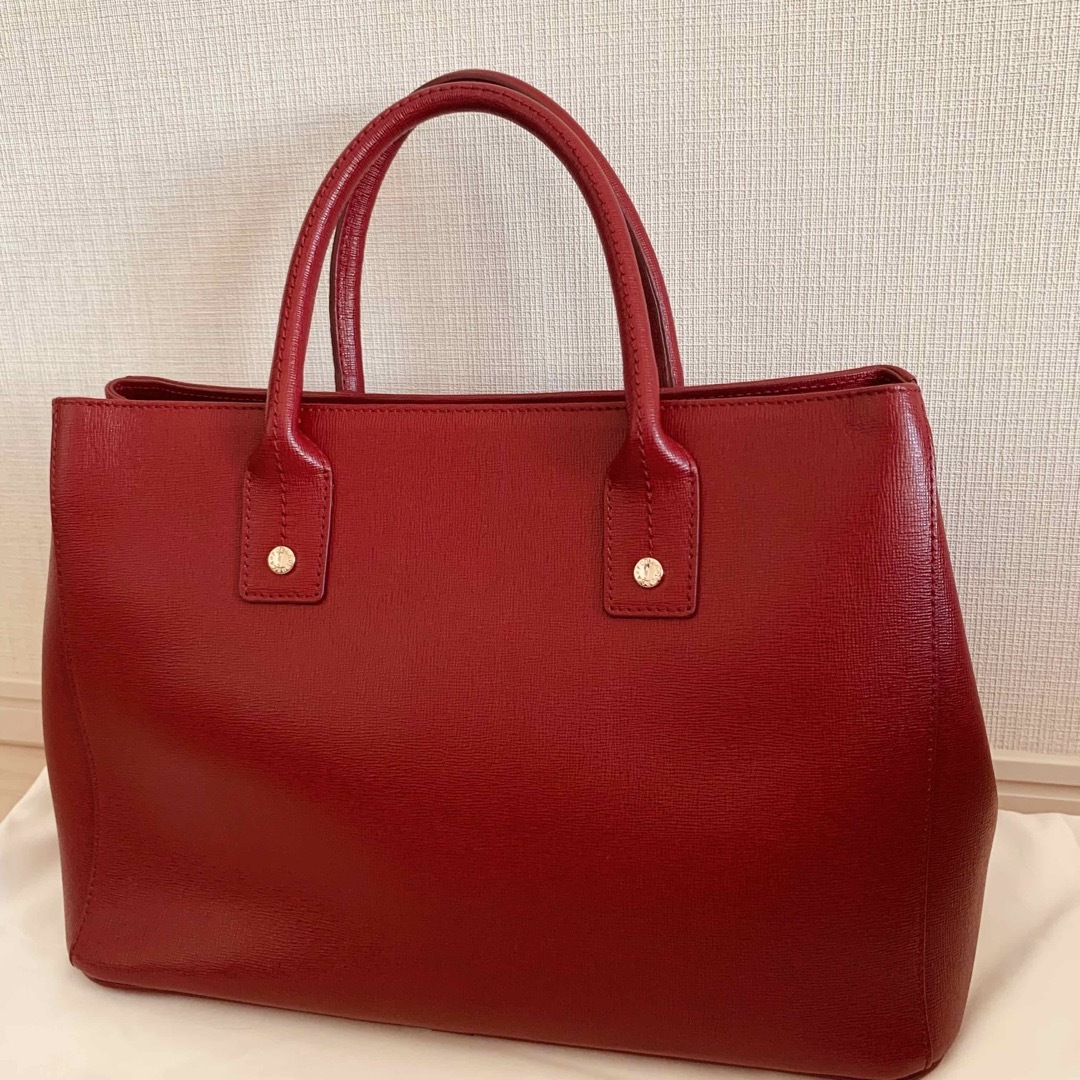 FURLA - フルラ FURLA 赤 レザーバッグ ハンドバッグ ショルダー FURLA - フルラ FURLA 赤 レザーバッグ ハンドバッグ ショルダー