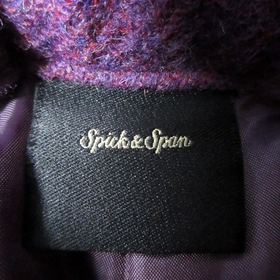 Spick & Span(スピックアンドスパン)のスピック&スパン パンツ テーパード タック ジップフライ 34 紫 ボトムス レディースのパンツ(その他)の商品写真