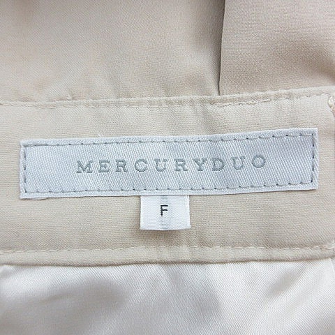 MERCURYDUO(マーキュリーデュオ)のマーキュリーデュオ スカート フレア ミモレ丈 切替 プリーツ F ベージュ レディースのスカート(ロングスカート)の商品写真