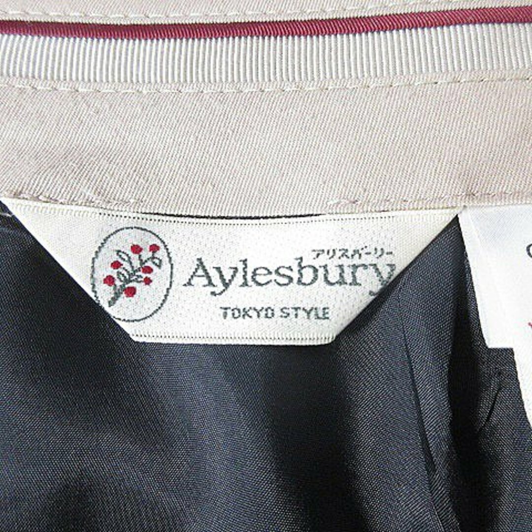 Aylesbury(アリスバーリー)のアリスバーリー スカート タイト ひざ丈 バックファスナー 薄手 無地 9 黒 レディースのスカート(ひざ丈スカート)の商品写真