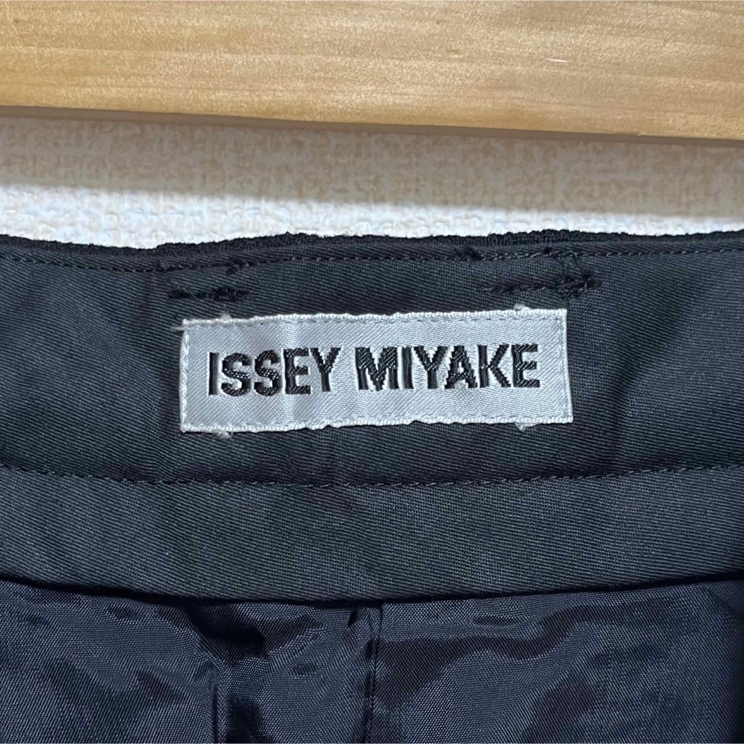 ISSEI MIYAKE イッセイミヤケ ロングスカート ブラック L ウール