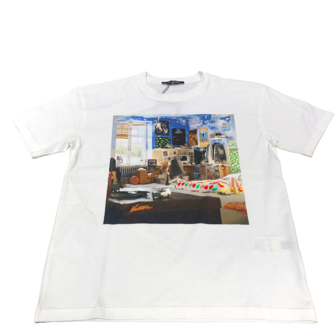 プリンテッドコットンTシャツ　ルイヴィトン　louis vuitton