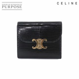 【未使用✨】CELINE 三つ折財布 パープル スエード Ｃマカダム トリオンフ