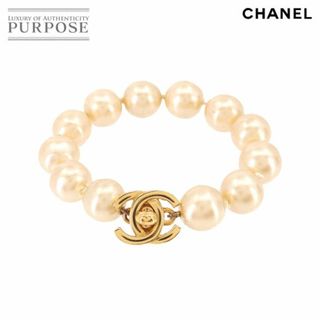 シャネル(CHANEL)のシャネル CHANEL フェイクパール ココマーク ブレスレット ベージュ ゴールド 96P アクセサリー ヴィンテージ VLP 90208510(ブレスレット/バングル)