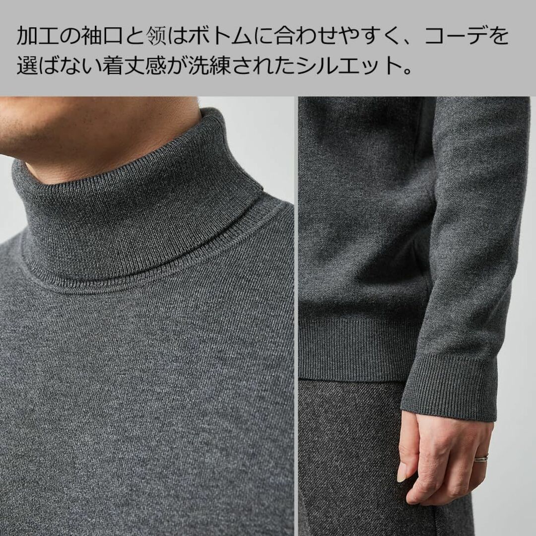 Topsky セーター メンズ 冬服 メンズ タートルネック ニットセーター 暖