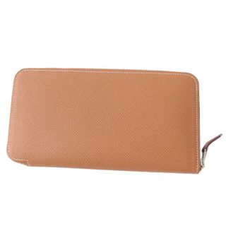 HERMES エルメス アザップロングシルクイン 長財布 ヴォーエプソン イエロー/083143