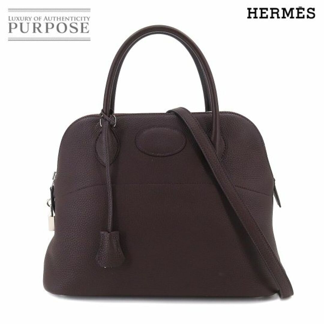 未使用 展示品 エルメス HERMES ボリード 31 2way ハンド ショルダー バッグ トリヨンクレマンス ルージュセリエ Z刻印 シルバー 金具 VLP 90211168