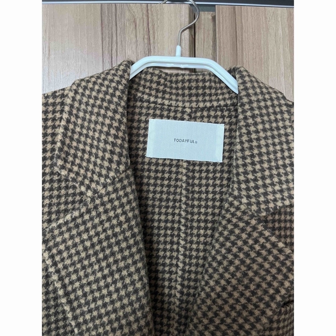 TODAYFUL(トゥデイフル) "Wool Check Jacket"