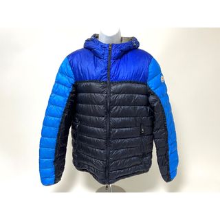 モンクレール(MONCLER)のMONCLER モンクレール ARSENAL GIUBBOTTO ライトダウンジャケット メンズ フード ブルー ブラック サイズ:4(ダウンジャケット)