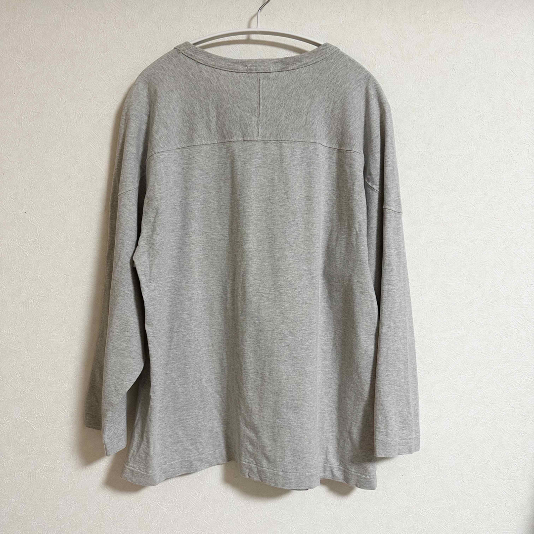 COMOLI(コモリ)のコモリ フットボールT グレー サイズ1 メンズのトップス(Tシャツ/カットソー(七分/長袖))の商品写真