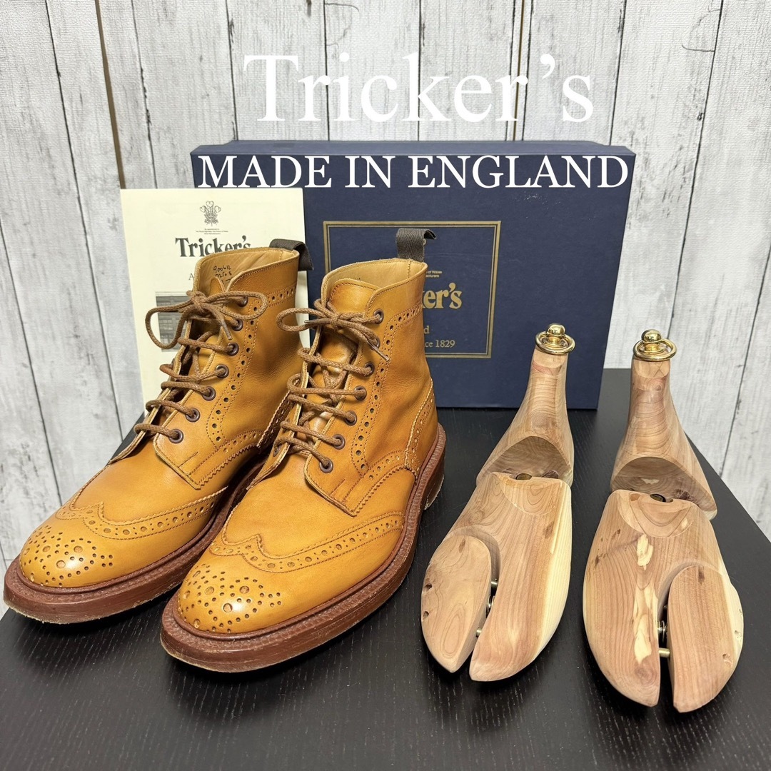 美品！Tricker’s モールトンカントリーブーツ！イングランド製！イングランド製