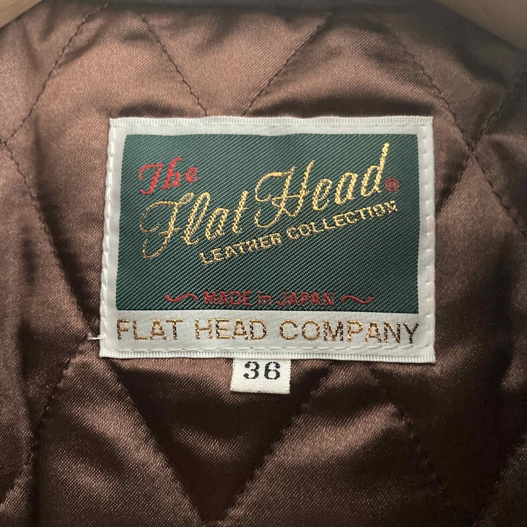 THE FLAT HEAD(フラットヘッド)のTHE FLAT HEADディアレザーダウンジャケット フラットヘッド 鹿革 メンズのジャケット/アウター(レザージャケット)の商品写真