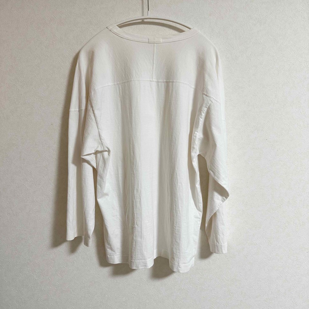 COMOLI フットボールTシャツ WHITE サイズ1