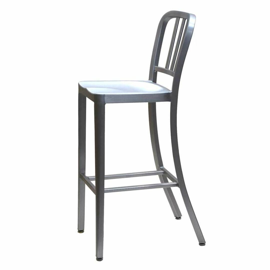 ダルトン(Dulton) 椅子 アルミ バー スツール 高さ1120×幅440×