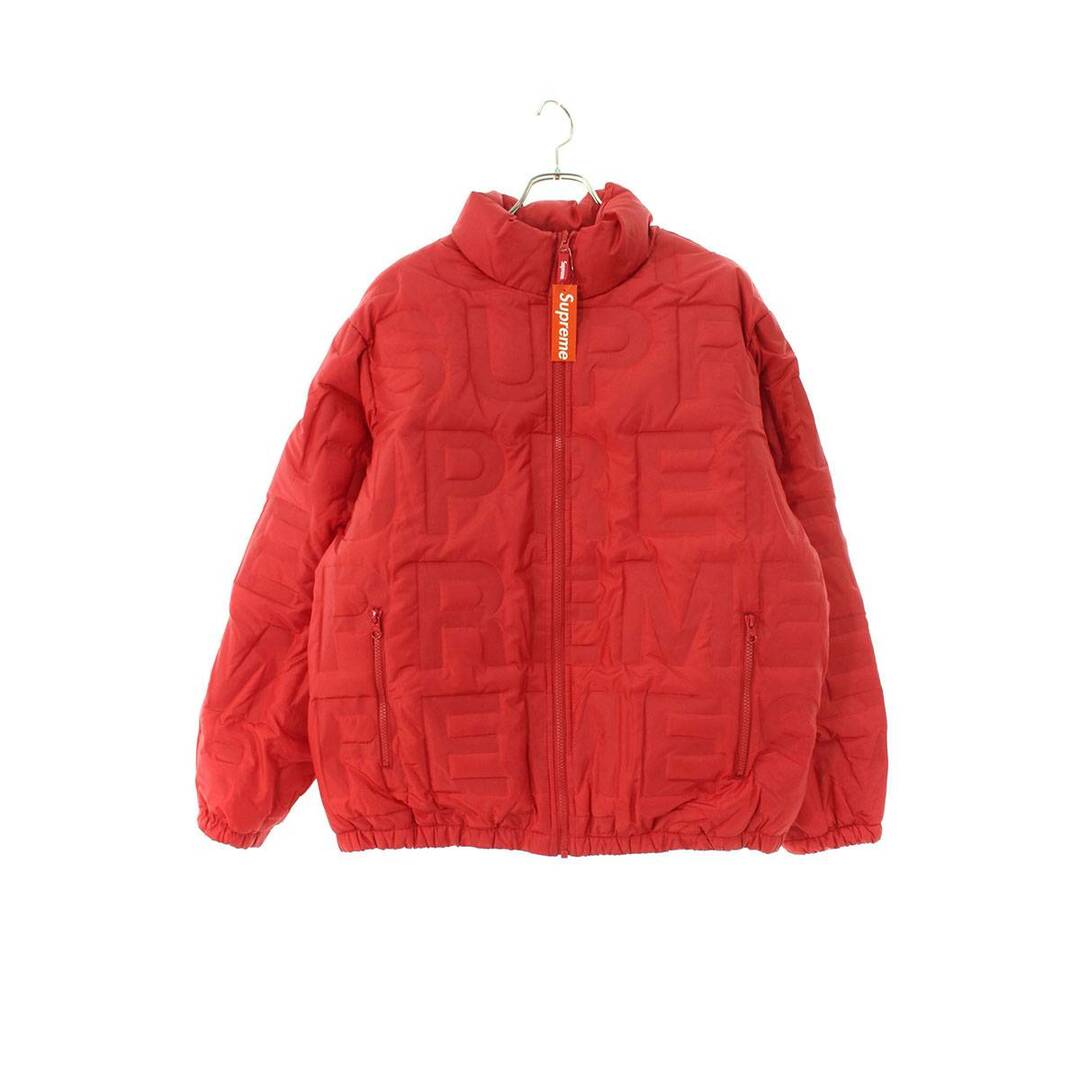 メンズシュプリーム  19SS  Bonded Logo Puffy Jacket ロゴエンボスダウンジャケット メンズ M