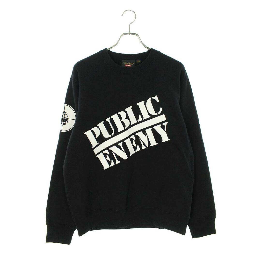 トップスシュプリーム ×アンダーカバー UNDERCOVER  18SS  Public Enemy Crewneck Sweatshirt パブリックエネミースウェット メンズ M