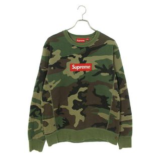 シュプリーム(Supreme)のシュプリーム  15AW  Box Logo Crewneck ボックスロゴカモフラ柄クルーネックスウェット メンズ M(スウェット)