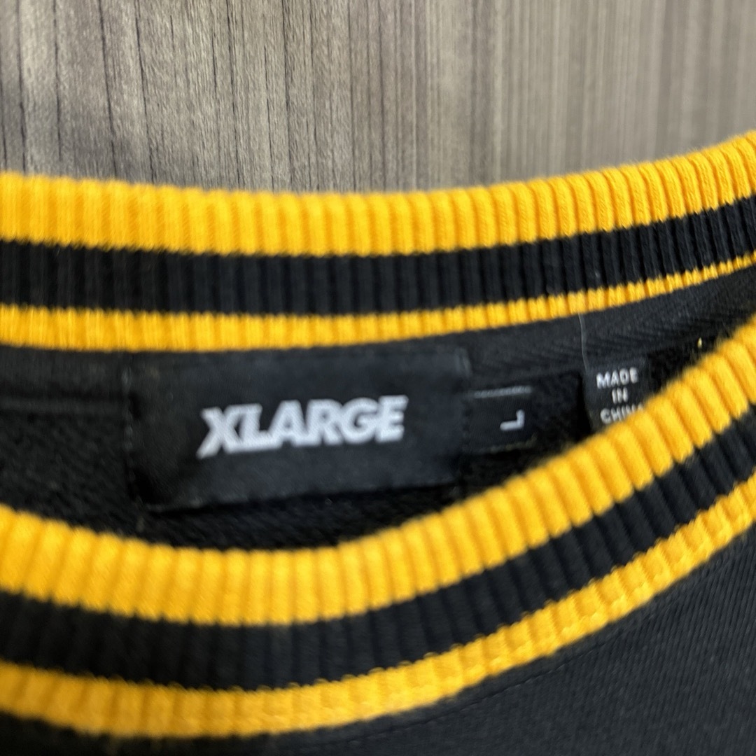 【大人気モデル】XLARGE スウェット パイル地ロゴ センターロゴ