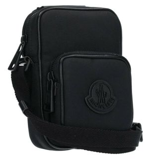 【本物保証】 布袋付 超美品 モンクレール MONCLER ロゴ クロスボディバッグ ショルダーバッグ ナイロン ブラック 2022年秋冬新作